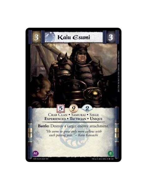 Kaiu Esumi Exp  - Crab Clan • Samurai • Siege • Experienced • Tactician • Unique  Battle: Destroy a target enemy attachment.