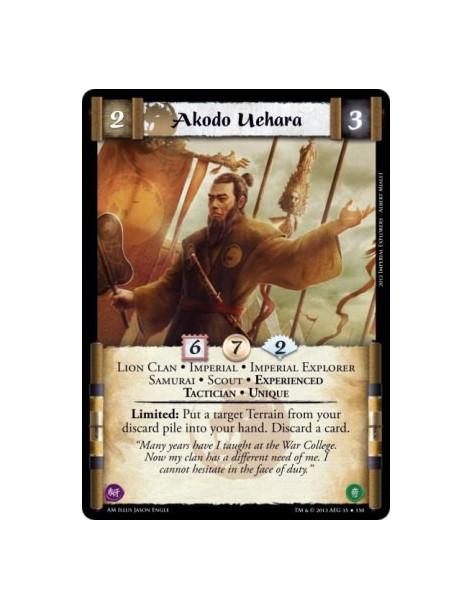 Akodo Uehara Exp  - Experienced • Imperial • Imperial Explorer • Lion Clan • Samurai • Scout • Tactician • Unique  Limited: Put