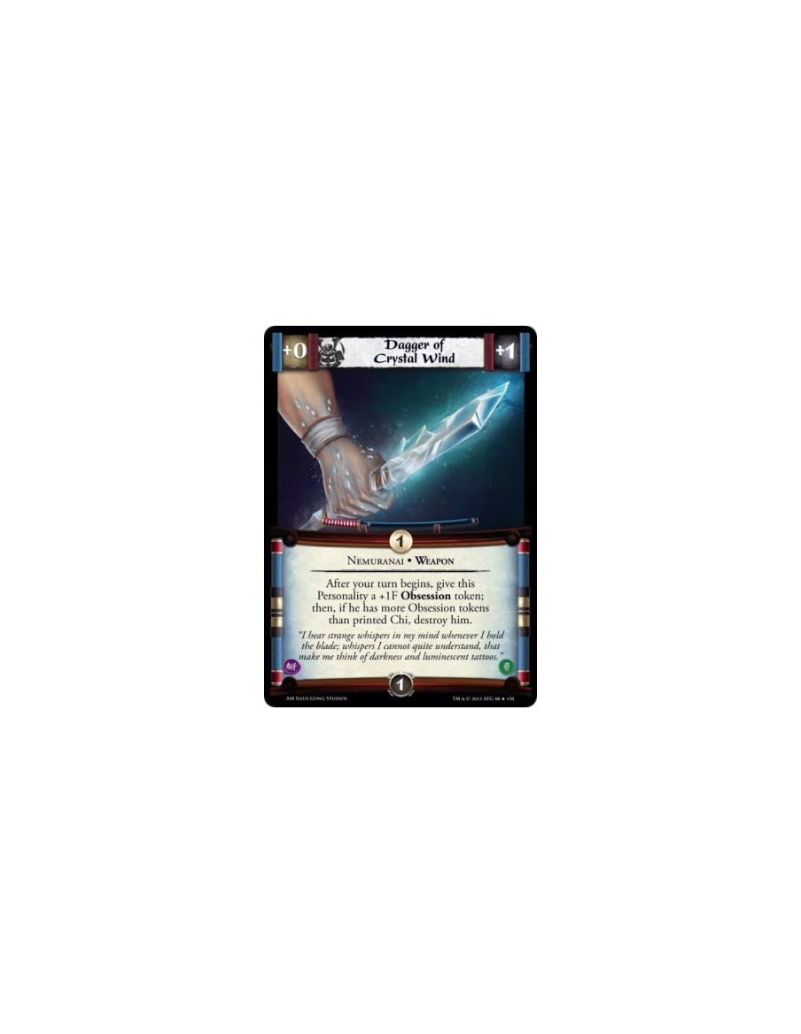 Dagger of Crystal Wind  - Nemuranai • Weapon                After your turn begins, give this Personality a +1F Obsession token;
