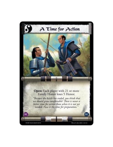 A Time for Action  - Open: Each player with 21 or more Family Honor loses 5 Honor.