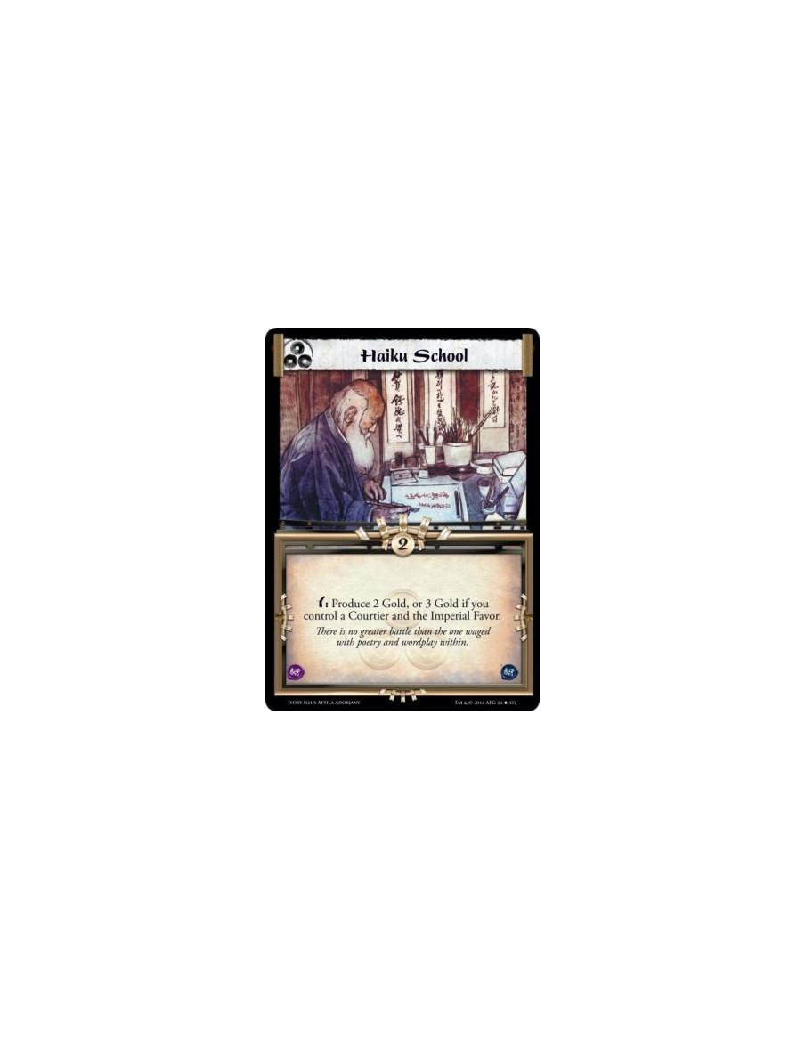 Haiku School  - w: Produce 2 Gold, or 3 Gold if you control a Courtier and the Imperial Favor.
