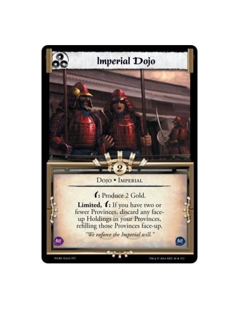Imperial Dojo  - Dojo • Imperialw: Produce 2 Gold. Limited, w: If you have two or fewer Provinces, discard any face-up Holdings
