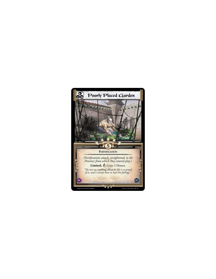 Poorly Placed Garden  - Fortification(Fortifications attach, straightened, to the Province from which they entered play.) Limite