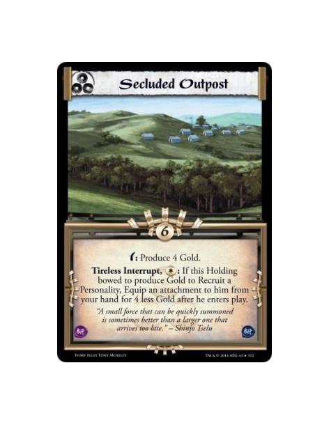 Secluded Outpost  - w: Produce 4 Gold.Tireless Interrupt, : If this Holding bowed to produce Gold to