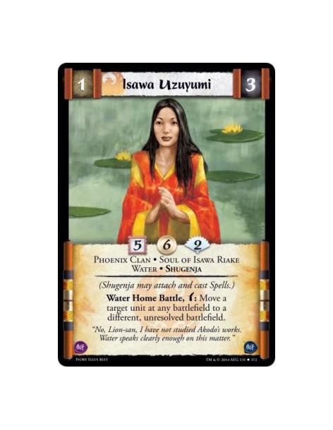 Isawa Uzuyumi  - Phoenix Clan • Soul of Isawa Riake • Water • Shugenja(Shugenja may attach and cast Spells.) Water Home Battle,