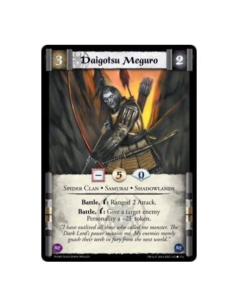 Daigotsu Meguro  - Spider Clan • Samurai • ShadowlandsBattle, w: Ranged 2 Attack. Battle, w: Give a target enemy Personality a -