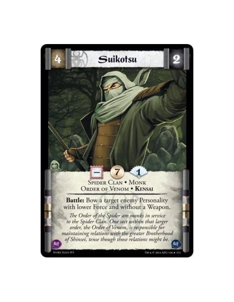 Suikotsu  - Spider Clan • Monk • Kensai • Order of VenomBattle: Bow a target enemy Personality with lower Force and without a We