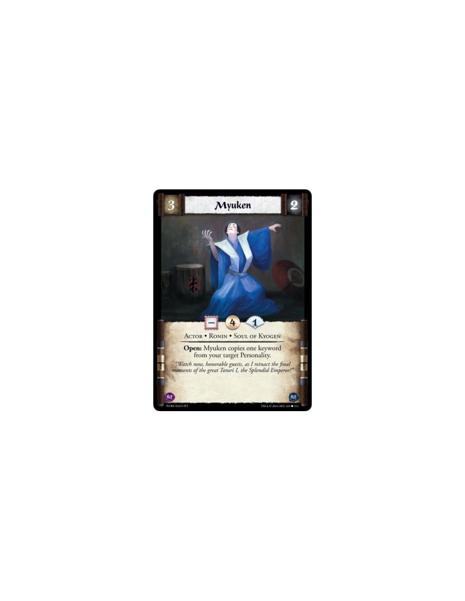 Myuken  - Actor • Ronin • Soul of KyogenOpen: Myuken copies one keyword from your target Personality.
