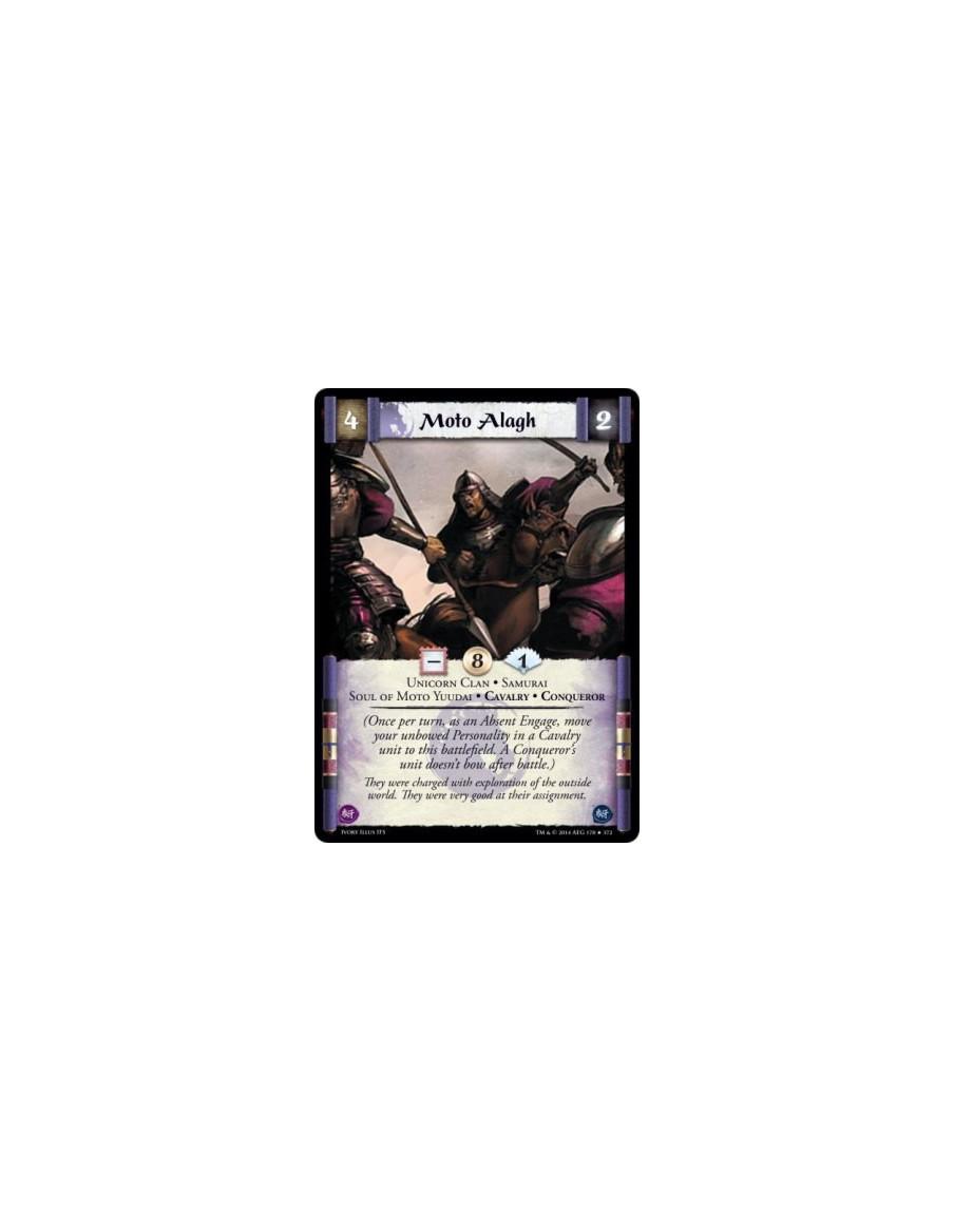 Moto Alagh  - Unicorn Clan • Samurai • Soul of Moto Yuudai • Cavalry • Conqueror(Once per turn, as an Absent Engage, move your u