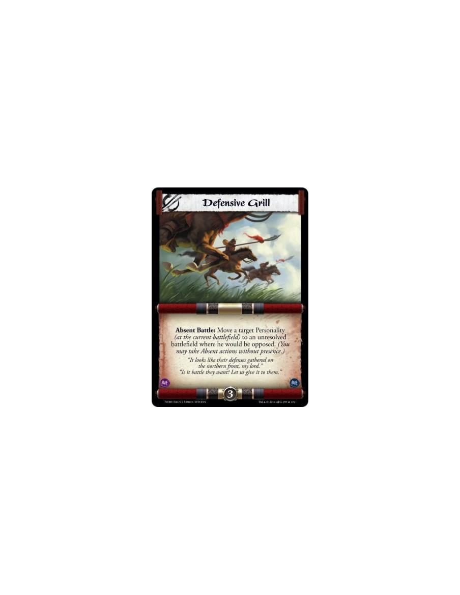 Defensive Grill  -                         Absent Battle: Move a target Personality (at the current battlefield) to an unresolve