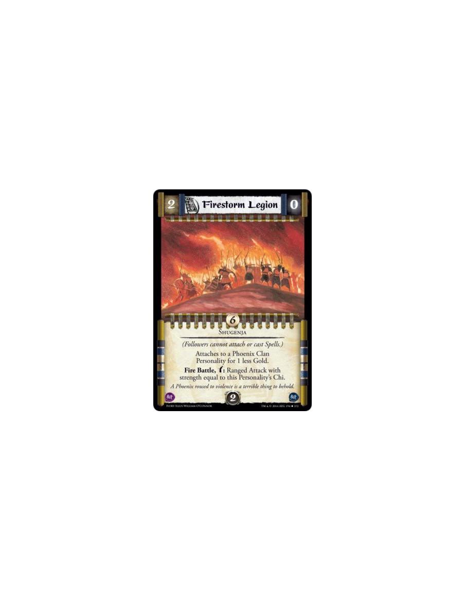 Firestorm Legion  - Shugenja                    (Followers cannot attach or cast Spells.) Attaches to a Phoenix Clan Personality
