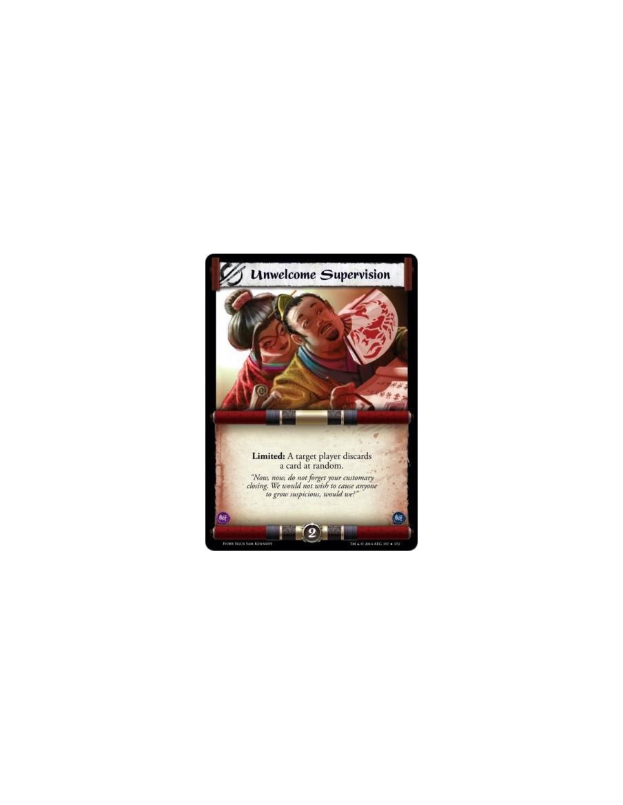 Unwelcome Supervision  -                       Limited: A target player discards a card at random.