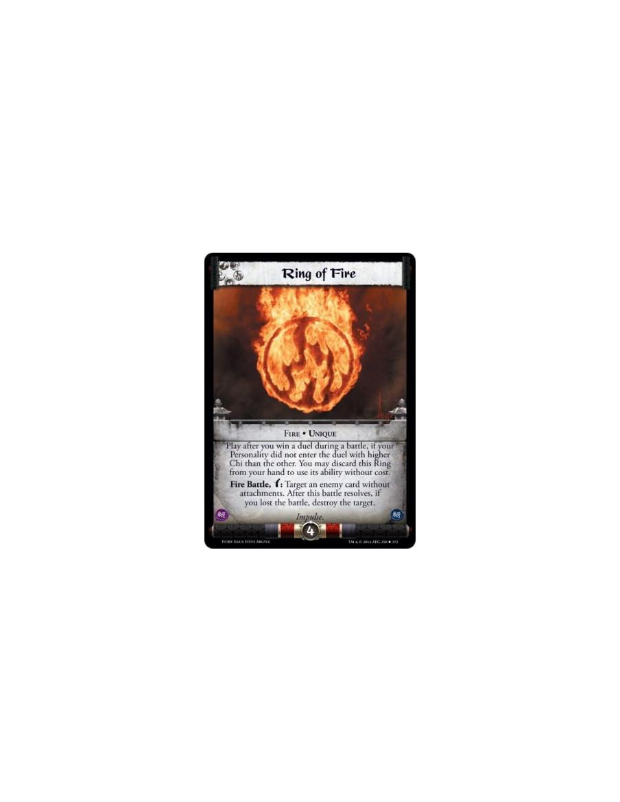 Ring of Fire  - Fire • Unique                      Play after you win a duel during a battle, if your Personality did not enter 