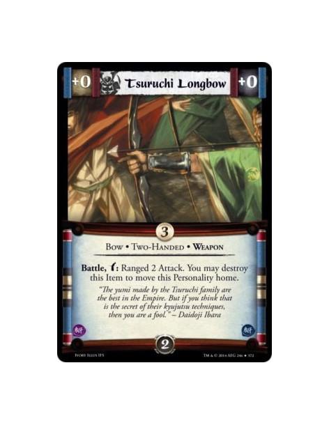 Tsuruchi Longbow  - Bow • Two-Handed • Weapon                      Battle, w: Ranged 2 Attack. You may destroy this Item to move