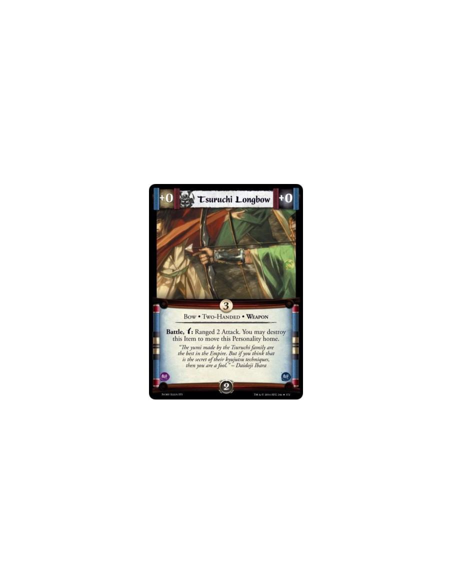 Tsuruchi Longbow  - Bow • Two-Handed • Weapon                      Battle, w: Ranged 2 Attack. You may destroy this Item to move