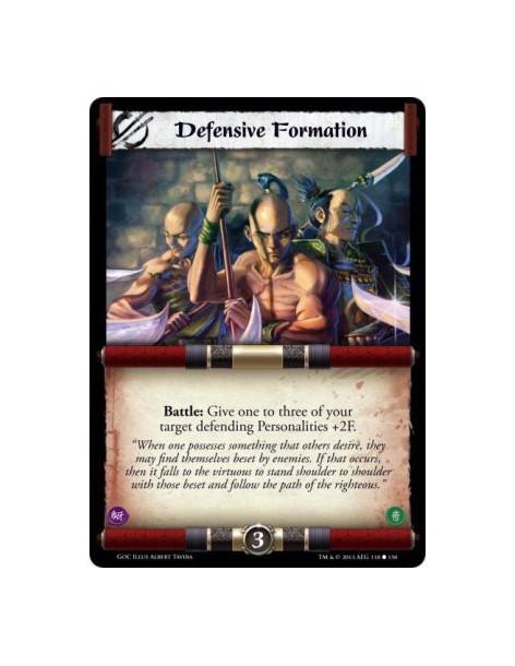 Defensive Formation  - Battle: Give one to three of your target defending Personalities +2F.