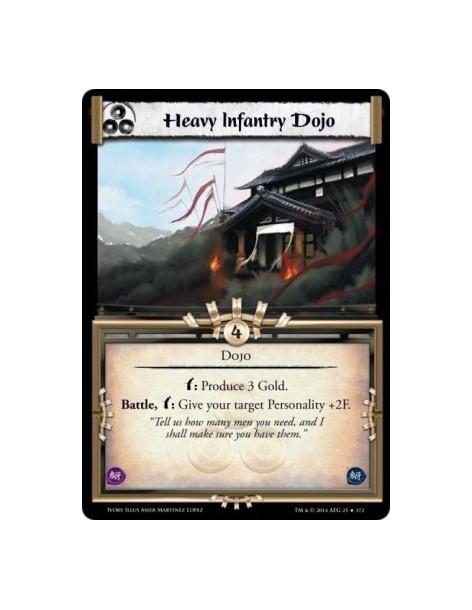 Heavy Infantry Dojo FOIL  - Dojow: Produce 3 Gold. Battle, w: Give your target Personality +2F.