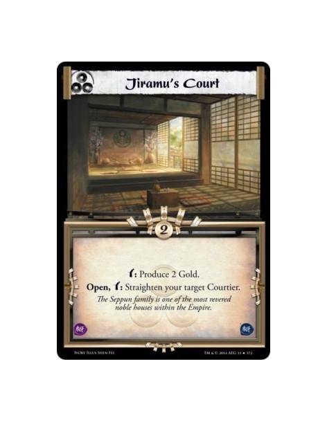Jiramu's Court FOIL  - w: Produce 2 Gold. Open, w: Straighten your target Courtier.