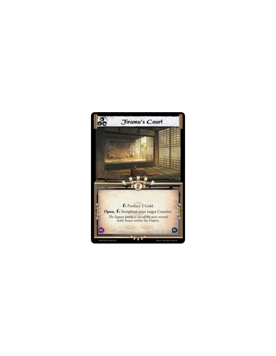 Jiramu's Court FOIL  - w: Produce 2 Gold. Open, w: Straighten your target Courtier.