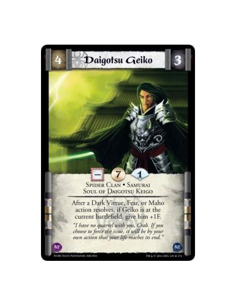 Daigotsu Geiko FOIL  - Samurai • Soul of Daigotsu Keigo • Spider ClanAfter a Dark Virtue, Fear, or Maho action resolves, if Geik