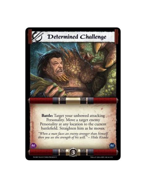 Determined Challenge FOIL  -                           Battle: Target your unbowed attacking Personality. Move a target enemy Pe