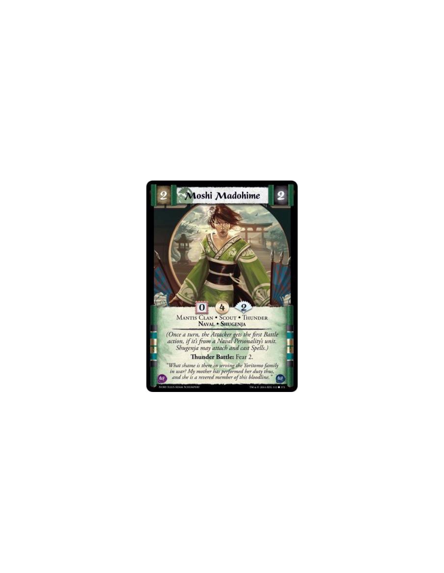 Moshi Madohime FOIL  - Mantis Clan • Naval • Scout • Shugenja • Thunder(Once a turn, the Attacker gets the first Battle action, 