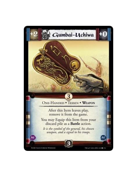 Gumbai-Uchiwa FOIL  - One-Handed • Tessen • Weapon                      After this Item leaves play, remove it from the game. Yo
