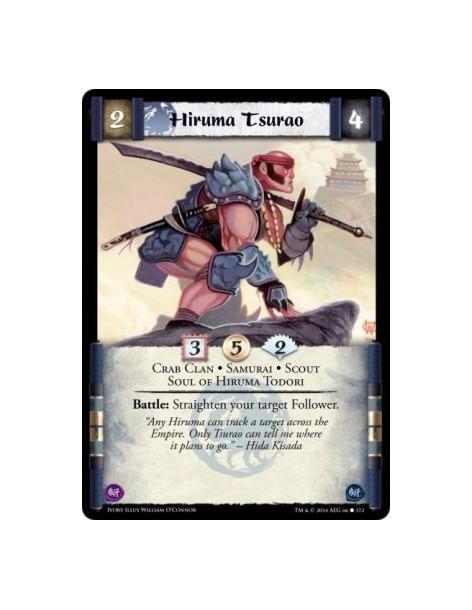 Hiruma Tsurao FOIL  - Crab Clan • Samurai • Scout • Soul of Hiruma TodoriBattle: Straighten your target Follower.