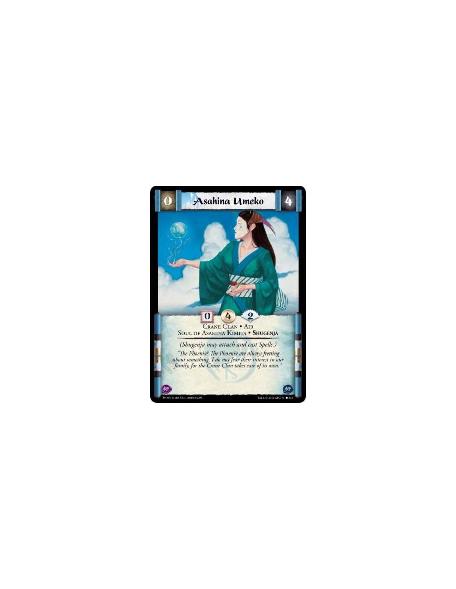 Asahina Umeko FOIL  - Air • Crane Clan • Shugenja • Soul of Asahina Kimita(Shugenja may attach and cast Spells.)