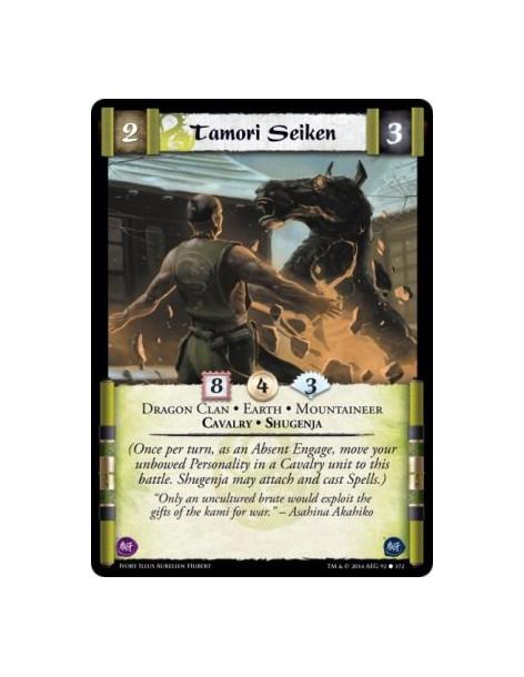 Tamori Seiken FOIL  - Dragon Clan • Earth • Shugenja • Cavalry • Mountaineer(Once per turn, as an Absent Engage, move your unbow