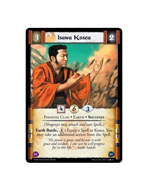 Isawa Kosea FOIL  - Phoenix Clan • Earth • Shugenja(Shugenja may attach and cast Spells.) Earth Battle, : Equip a Spell to Kosea