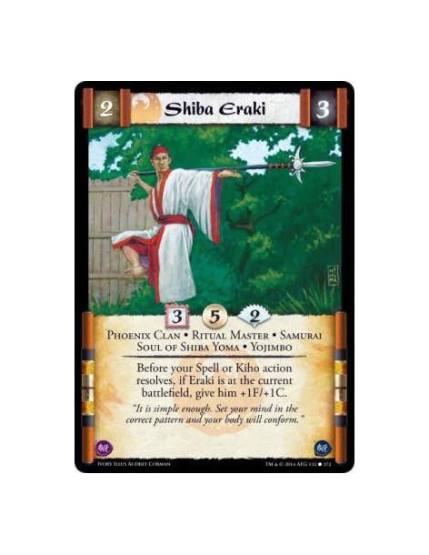 Shiba Eraki FOIL  - Phoenix Clan • Ritual Master • Samurai • Soul of Shiba Yoma • YojimboBefore your Spell or Kiho action resolv