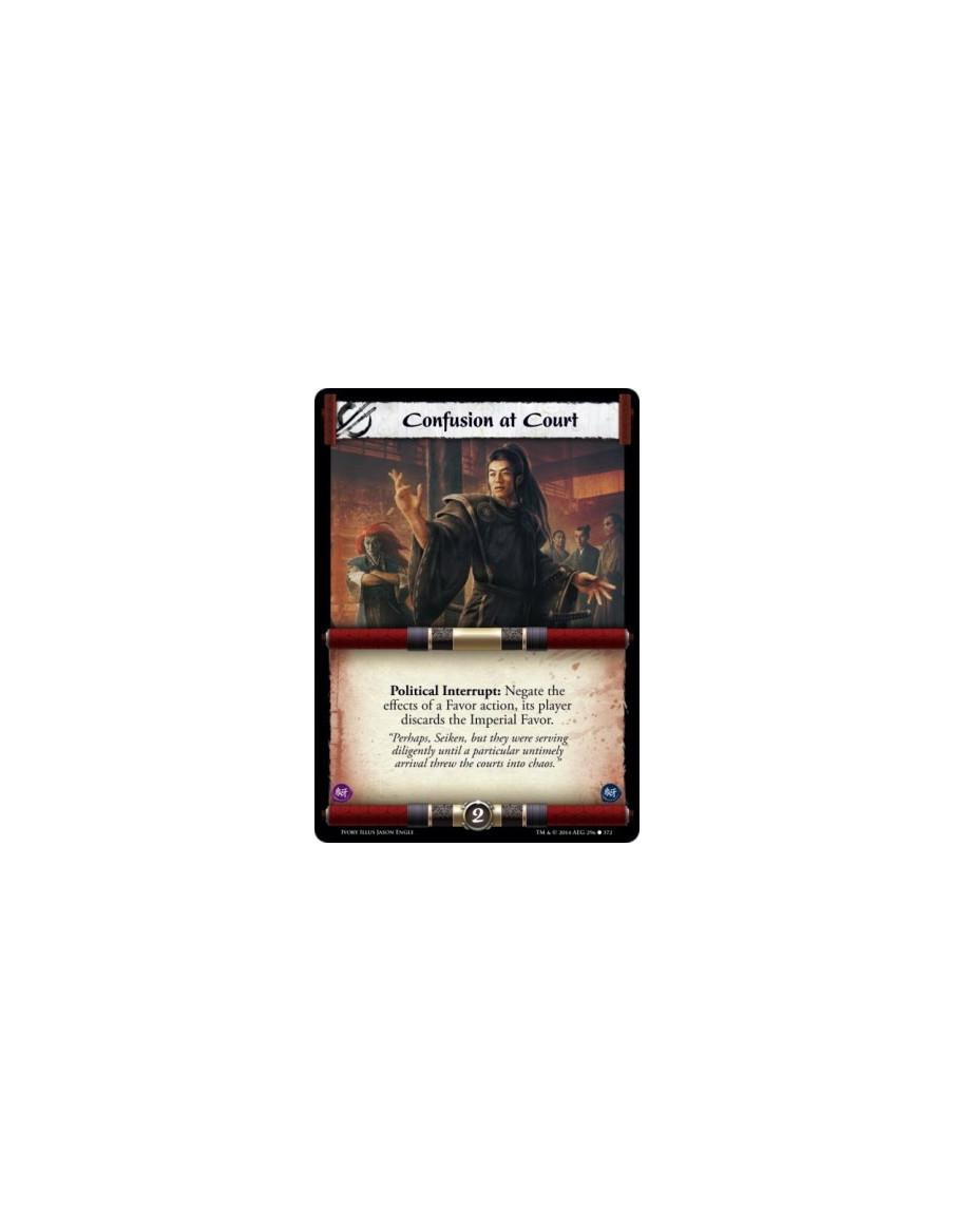 Confusion at Court FOIL  - Political                    Political Interrupt: Negate the effects of a Favor action, its player di