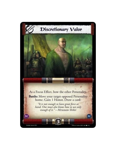 Discretionary Valor FOIL  -                               As a Focus Effect, bow the other Personality.Battle: Move your target