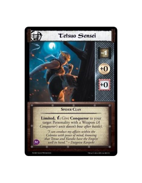 Tetsuo Sensei FOIL  - Spider ClanLimited, w: Give Conqueror to your target Personality with a Weapon (A Conqueror's unit doesn't