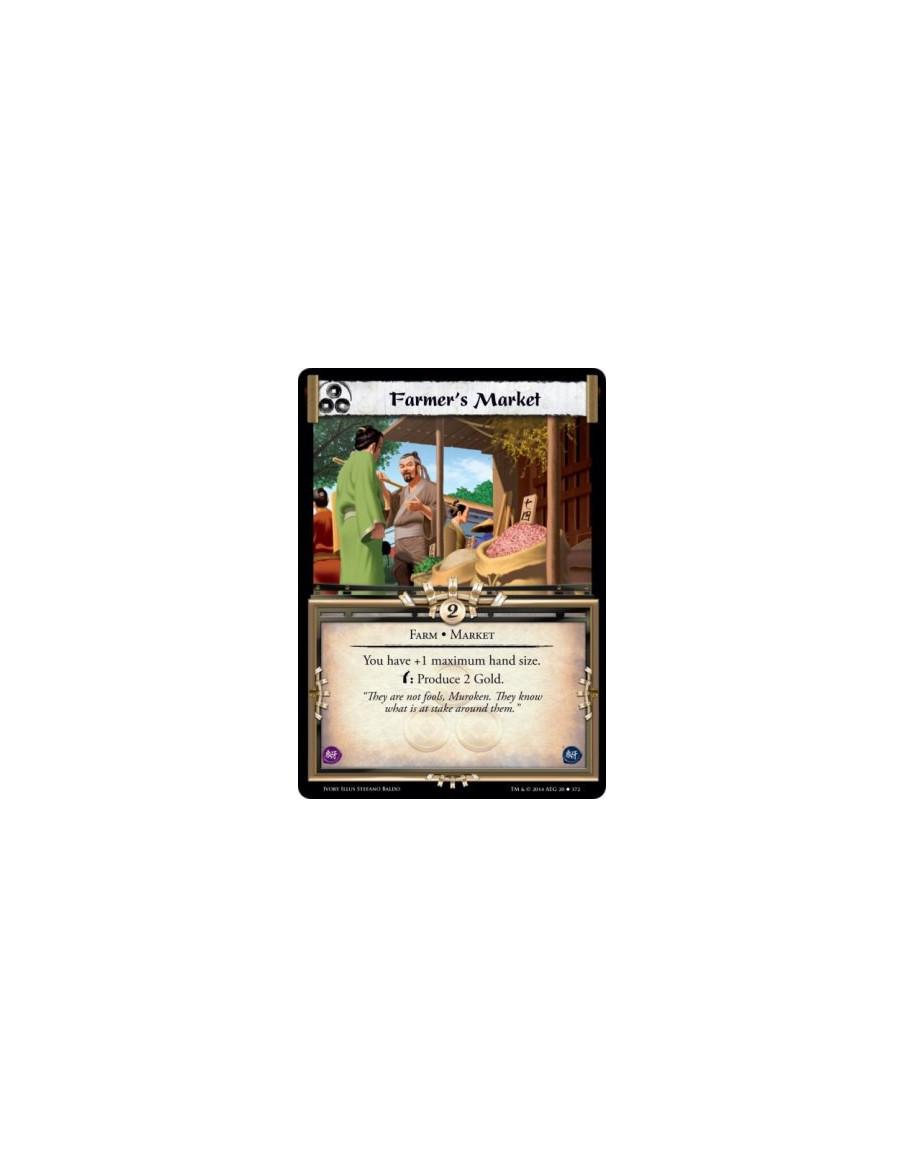 Farmer's Market FOIL  - Farm • MarketYou have +1 maximum hand size.w: Produce 2 Gold.