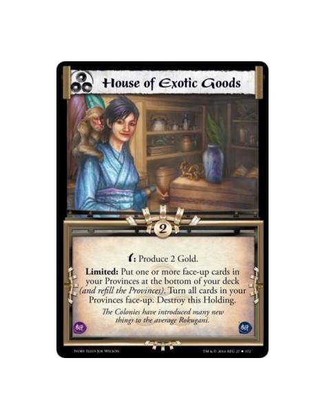 House of Exotic Goods FOIL  - w: Produce 2 Gold. Limited: Put one or more face-up cards in your Provinces at the bottom of your 