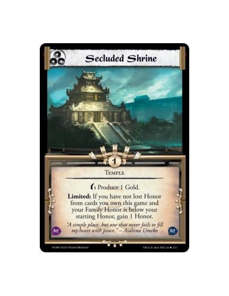 Secluded Shrine FOIL  - TempleLimited: If you have not lost Honor from cards you own this game and your Family Honor is below yo