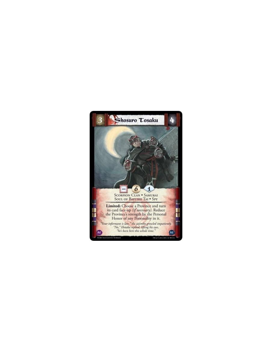 Shosuro Tosaku FOIL  - Samurai • Scorpion Clan • Soul of Bayushi Tai • SpyLimited: Choose a Province and turn its card face-up (