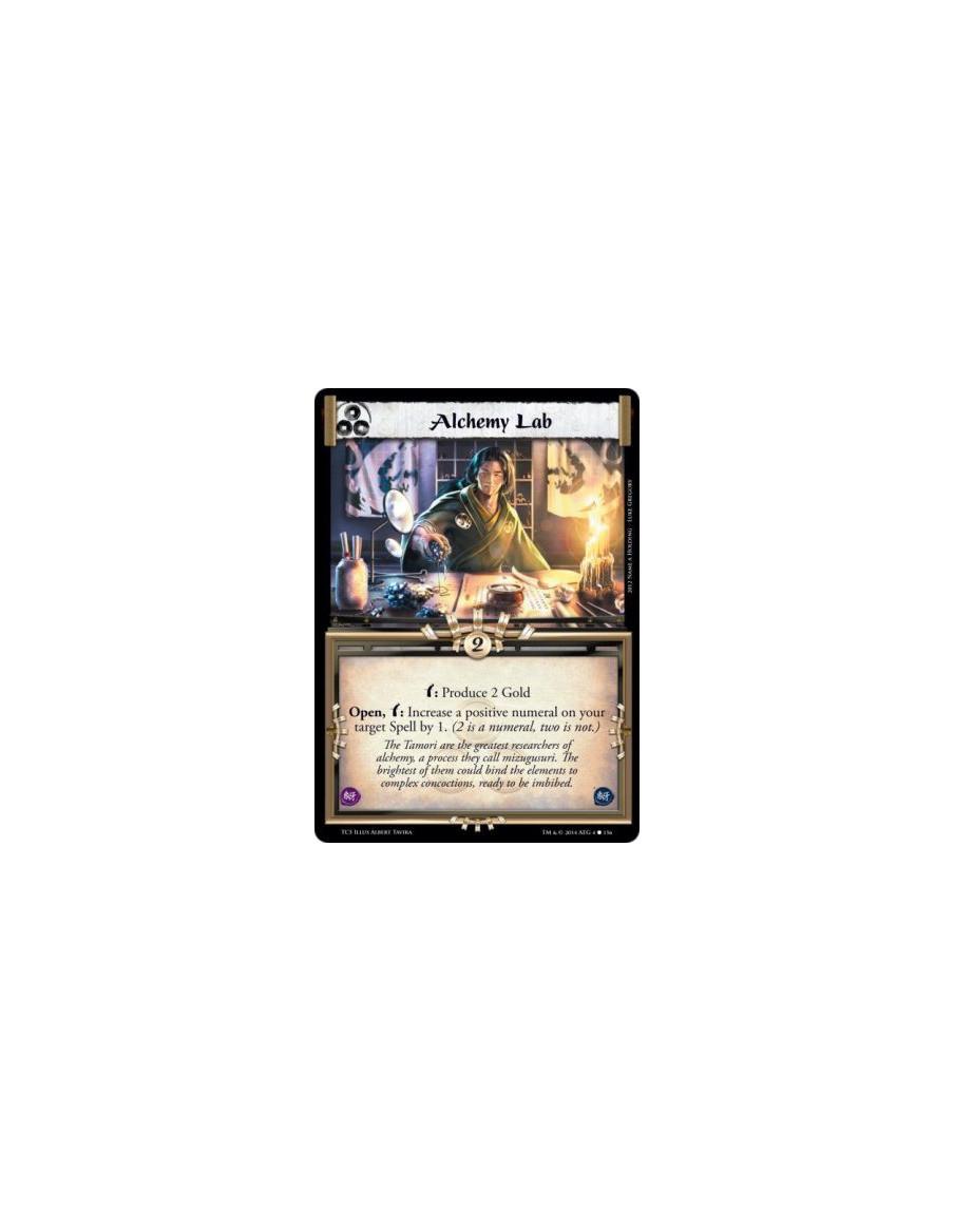 Alchemy Lab  -       w: Produce 2 GoldOpen, w: Increase a positive numeral on your target Spell by 1. (2 is a numeral, two is no