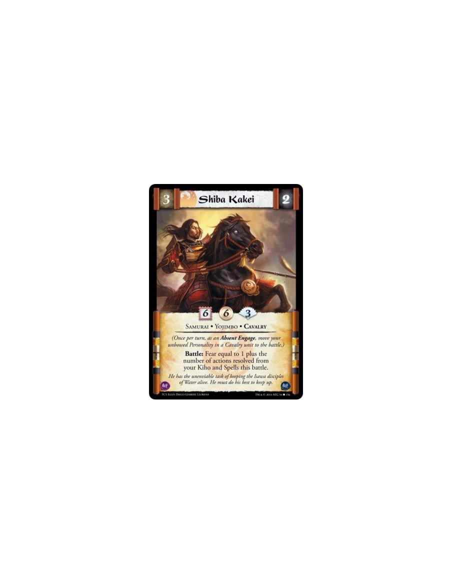 Shiba Kakei  - Samurai • Yojimbo • Cavalry(Once per turn, as an Absent Engage, move your unbowed Personality in a Cavalry unit t