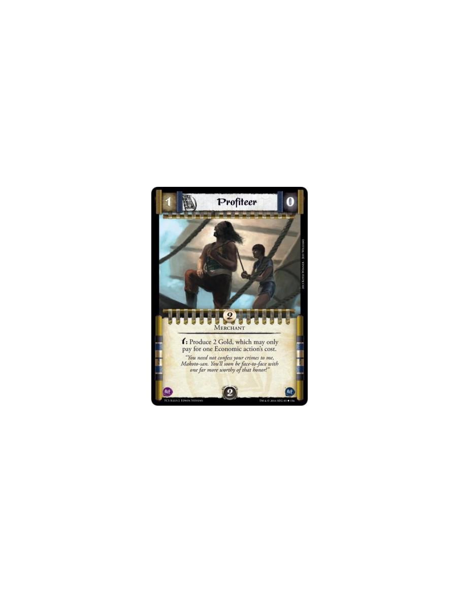Profiteer  - Merchantw: Produce 2 Gold, which may only pay for one Economic action's cost.