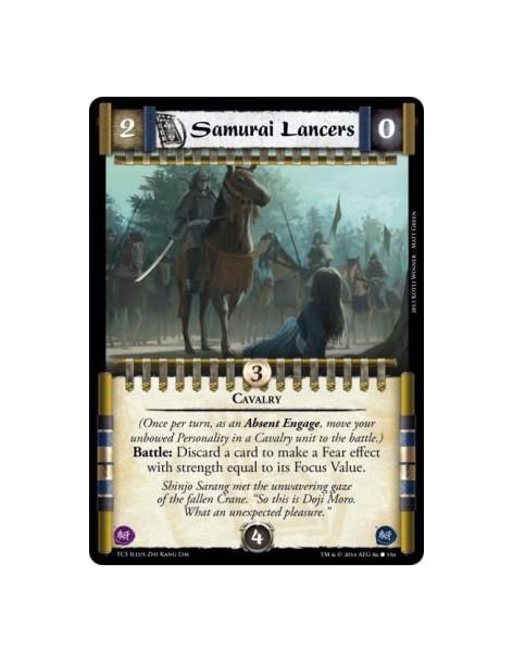 Samurai Lancers  - Cavalry(Once per turn, as an Absent Engage, move your unbowed Personality in a Cavalry unit to the battle.)Ba