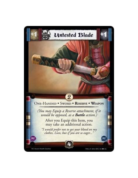 Untested Blade  - One-Handed • Sword • Reserve • Weapon            (You may Equip a Reserve attachment, if it would be opposed, 