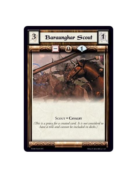 Baraunghar Scout  - Cavalry • Scout            (This is a proxy for a created card. It is not considered to have a title and can