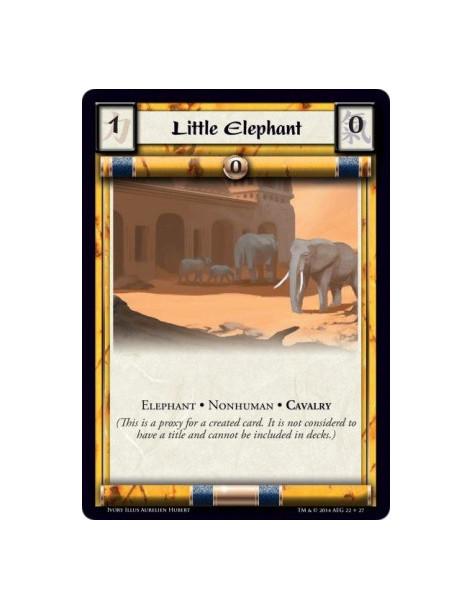 Little Elephant  - Cavalry • Elephant • Nonhuman            (This is a proxy for a created card. It is not considered to have a 