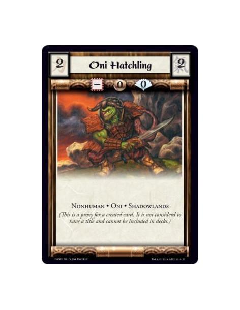 Oni Hatchling  - Nonhuman • Oni • Shadowlands            (This is a proxy for a created card. It is not considered to have a tit