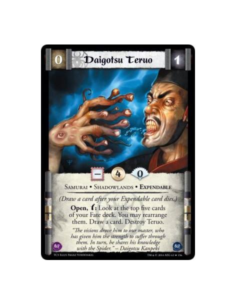 Daigotsu Teruo FOIL  - Samurai • Shadowlands • Expendable(Draw a card after your Expendable card dies.)Open, w: Look at the top 