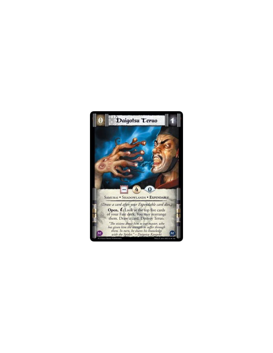 Daigotsu Teruo FOIL  - Samurai • Shadowlands • Expendable(Draw a card after your Expendable card dies.)Open, w: Look at the top 