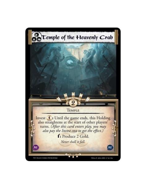 Temple of the Heavenly Crab FOIL  - Temple        Invest : Until the game ends, this Holding also straightens at the start of ot